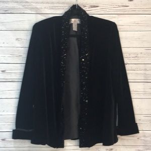 Vintage J.R. Nites petite velvet beaded jacket
